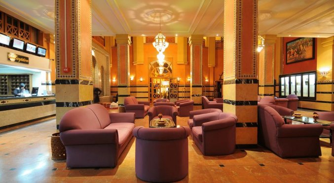 De lobby van Hotel Diwane Marrakech