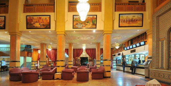 De lobby van Hotel Diwane Marrakech