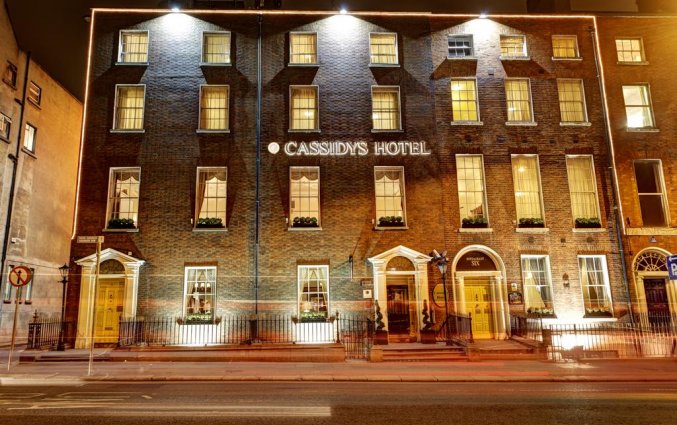 Vooraanzicht van Hotel Cassidys in Dublin
